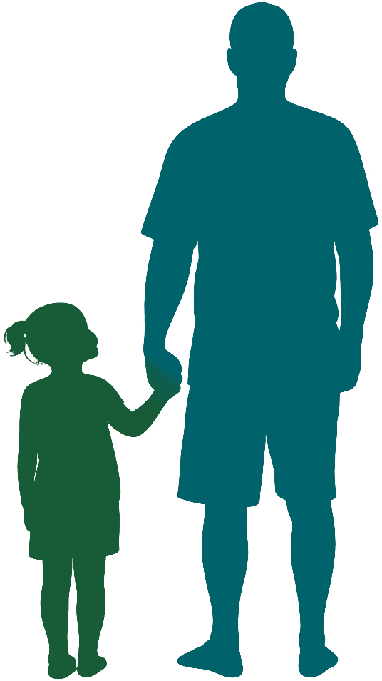 Father and daughter together